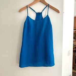 J Crew women’s size 2 blue sleeveless spaghetti strap scoop neck shell / tank